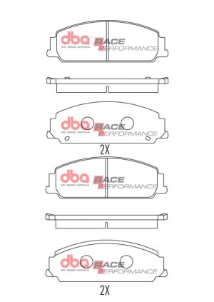 Pontiac G8 Brake Pads - Front - DBA - RP Performance - `08-`09 Pontiac G8 Brake Pads - Front - DBA - RP Performance - `08-`09