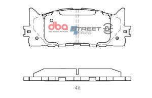 Lexus ES300h Brake Pads - Front - DBA - Street Series EV - `13-`17