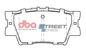 Lexus ES300h Brake Pads - Rear - DBA - Street Series - `13-`18