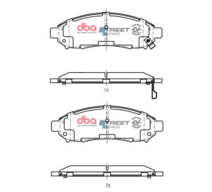 Nissan Frontier Brake Pads - Front - DBA - SSEV Street Series - `05-`24 Nissan Frontier Brake Pads - Front - DBA - SSEV Street Series - `05-`24