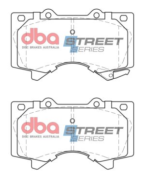 Toyota Tundra Brake Pads - Front - DBA - Street Series - `07-`18