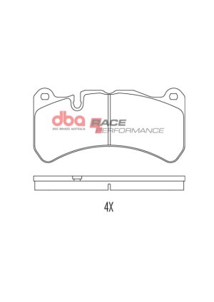 Ford Mustang Brake Pads - Front - DBA - RP Performance - `13-`14