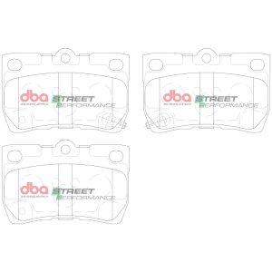 Lexus GS300 Brake Pads - Rear - DBA - SP Performance - 2006