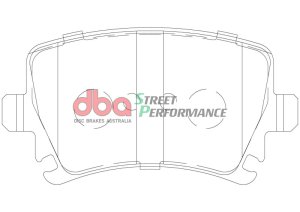 Audi A3 Brake Pads - Rear - DBA - Street Performance - `06-`09