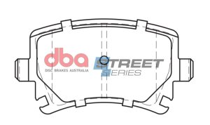 Audi A3 Brake Pads - Rear - DBA - Street Series - `06-`09 Audi A3 Brake Pads - Rear - DBA - Street Series - `06-`09