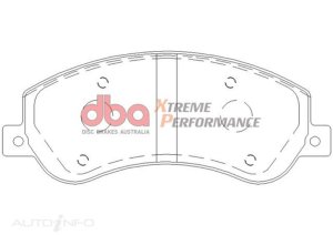 Ford Transit Brake Pads - Front - DBA - XP Xtreme Performance - `06-`18
