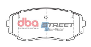 Ford Edge Brake Pads - Front - DBA - Street Series - `07-`14