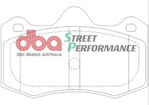 Lotus Evora Brake Pads - Front - DBA - Street Performance SP - `10-`14