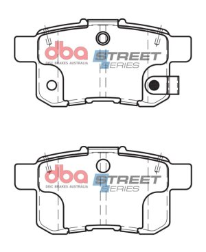 Acura TSX Brake Pads - Rear - DBA - Street Series - `09-`14