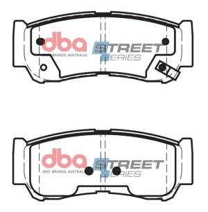 Hyundai Santa Fe Brake Pads - Rear - DBA - Street Series - `07-`09 Hyundai Santa Fe Brake Pads - Rear - DBA - Street Series - `07-`09