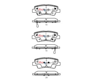 Hyundai Accent Brake Pads - Rear - DBA - SSEV Street Series - `18-`23