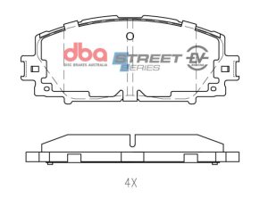 Lexus CT200h Brake Pads - Front - DBA - Street Series EV - `11-`17