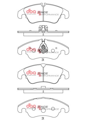 Audi A4 Brake Pads - Front - DBA - RP Performance - `09-`16