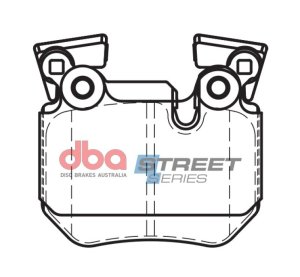 BMW 135i Brake Pads - Rear - DBA - Street Series - `08-`14