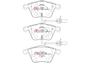 Audi TTS Brake Pads - Front - DBA - Street Performance - `08-`15