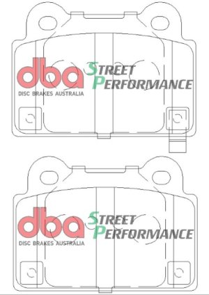 Mitsubishi Evolution Brake Pads - Rear - DBA - SP500 - `08-`14 Mitsubishi Evolution Brake Pads - Rear - DBA - SP500 - `08-`14