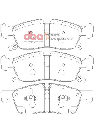 Dodge Durango Brake Pads - Front - DBA - XP650 - `11-`12