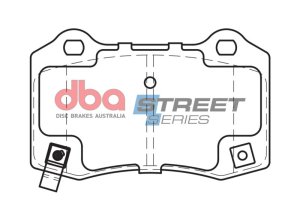 Cadillac CTS V Brake Pads - Rear - DBA - Street Series - `04-`19