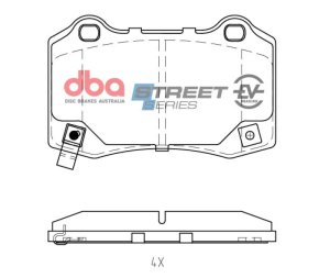 Cadillac CTS V Brake Pads - Rear - DBA - Street Series - `04-`19