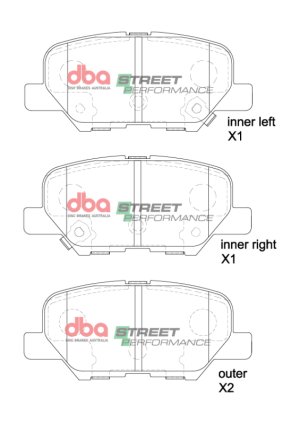 Mazda 3 Brake Pads - Rear - DBA - Street Performance - `14-`17 Mazda 3 Brake Pads - Rear - DBA - Street Performance - `14-`17