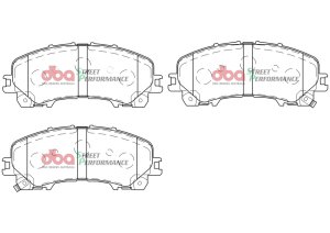 Infiniti Q50 Brake Pads - Front - DBA - Street Performance - `14-`19