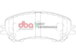 Nissan Rogue Sport Brake Pads - Front - DBA - Street Performance - `14-`22