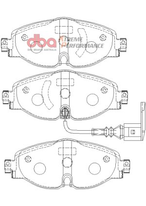 Audi A3 Performance Brake Pads - Front - DBA - Xtreme Performance - `15-`19 Audi A3 Performance Brake Pads - Front - DBA - Xtreme Performance - `15-`19