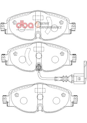 Audi A3 Performance Brake Pads - Front - DBA - Xtreme Performance - `15-`19 Audi A3 Performance Brake Pads - Front - DBA - Xtreme Performance - `15-`19