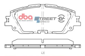 Lexus ES350 Brake Pads - Front - DBA - Street Series EV - `19-`21