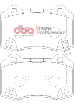 Jeep Grand Cherokee SRT Brake Pads - Rear - DBA - Xtreme Performance - `12-`21