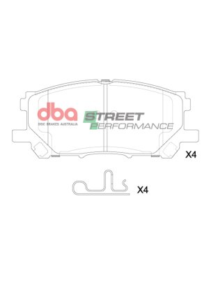 Lexus RC F Brake Pads - Rear - DBA - Street Performance - `15-`21