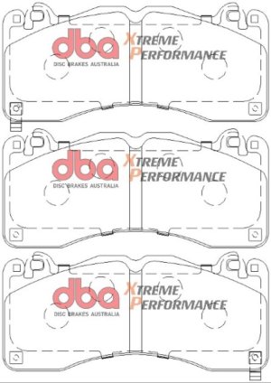 Ford Mustang Brake Pads - Front - DBA - Xtreme Performance - `15-`19