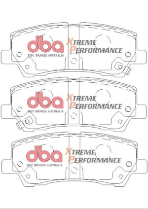 Ford Mustang Brake Pads - Rear - DBA - XP+735 - `15-`17