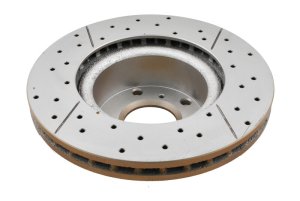 Pontiac GTO Brake Rotor (1) - Front - DBA - XGold Street Series - Drilled & Slotted - Gold - 2004
