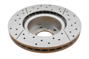 Pontiac GTO Brake Rotor (1) - Front - DBA - XGold Street Series - Drilled & Slotted - Gold - 2004
