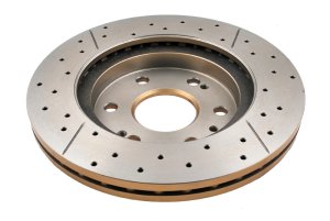 Chevrolet Silverado 1500 Brake Rotor (1) - Front - DBA - Street Series X Gold - Gold - `05-`19