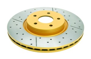 Ford Focus ST Brake Rotors (1) - Front - DBA - Street Series XGold - Gold - `13-`18