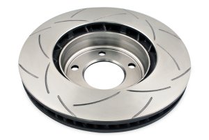 Volkswagen Touareg Brake Rotor (1) - Front - DBA - Slotted Street Series T2 - `15-`18