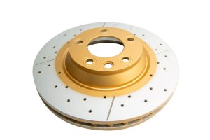 Volkswagen Touareg Brake Rotor (1) - Front - DBA - Street Series XGold - Gold - `04-`10