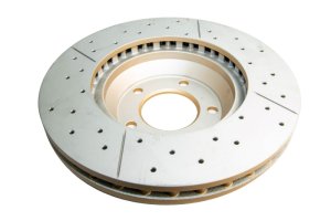 Volkswagen Touareg Brake Rotor (1) - Front - DBA - Street Series XGold - Gold - `04-`10