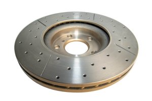 Infiniti G35 Brake Rotor (2) - Front - DBA - Cross Drilled/Slotted Uni-Directional Rotor - `05-`08 Infiniti G35 Brake Rotor (2) - Front - DBA - Cross Drilled/Slotted Uni-Directional Rotor - `05-`08