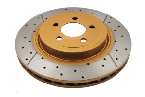 Dodge Challenger Brake Rotors (2) - Front - DBA - Street Slot & Drill - `09-`20 Dodge Challenger Brake Rotors (2) - Front - DBA - Street Slot & Drill - `09-`20