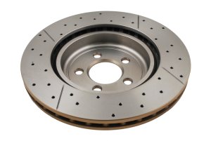 Dodge Challenger Brake Rotors (2) - Front - DBA - Street Slot & Drill - `09-`20 Dodge Challenger Brake Rotors (2) - Front - DBA - Street Slot & Drill - `09-`20