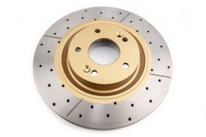 Hyundai Sonata Brake Rotor (1) - Front - DBA - Street Series XGold Drill & Slot - Gold - `15-`19 Hyundai Sonata Brake Rotor (1) - Front - DBA - Street Series XGold Drill & Slot - Gold - `15-`19