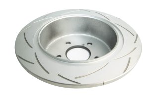 Subaru Outback Brake Rotor (1) - Rear - DBA - T2 Slotted Street Series - `05-`08
