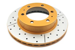 Lexus ES300 Brake Rotor (1) - Front - DBA - Drilled & Slotted XGold - `03-`06
