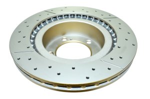 Lexus LX570 Brake Rotor (1) - Front - DBA - Street Series XGold Drilled/Slotted - Gold - `08-`21 Lexus LX570 Brake Rotor (1) - Front - DBA - Street Series XGold Drilled/Slotted - Gold - `08-`21