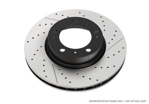 Porsche Boxster Brake Rotor (1) - Front Left - DBA - En-Shield OE Drilled - `05-`06