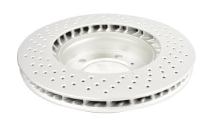 Porsche Boxster S Brake Rotor (1) - Front Right - DBA - En-Shield OE Drilled - `05-`06