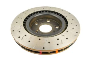 Pontiac G8 Brake Rotor (1) - Front - DBA - 4000 Series XS Drilled/Slotted - Gold - 2009